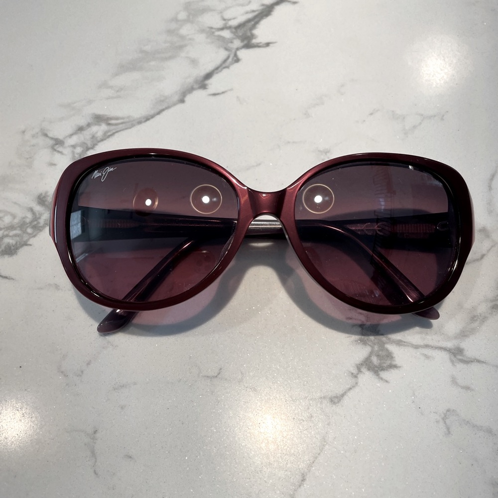 New! Maui Jim Polarized Sunglasses Rose Polarized - Swept Away R73304C Burgundy